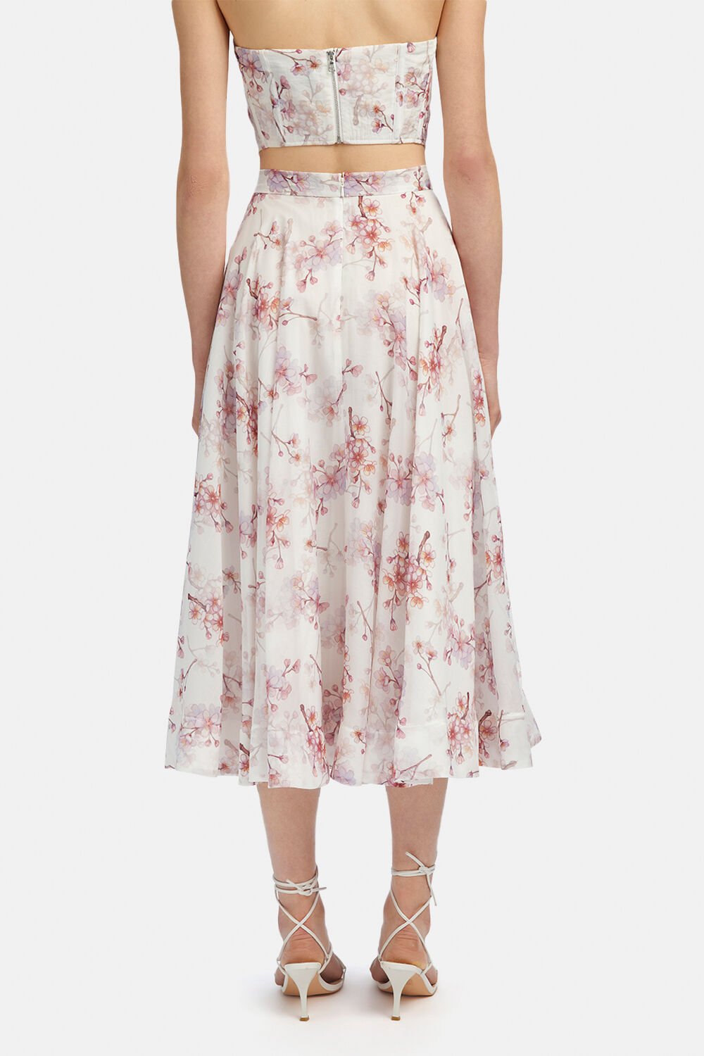 GRACIOUS MIDI SKIRT in colour BLOSSOM