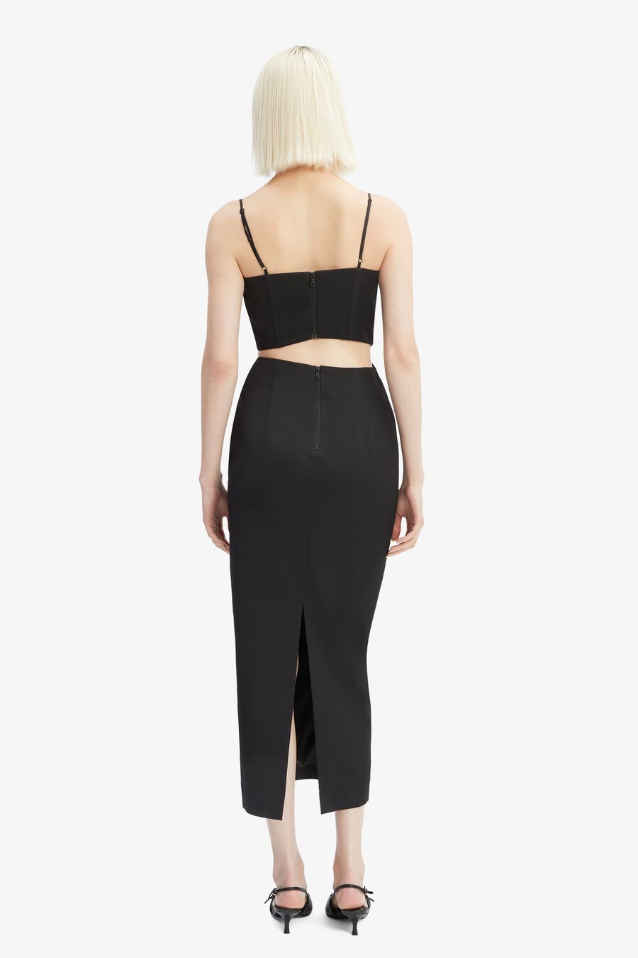 MARTINI MIDI DRESS in colour BLACK