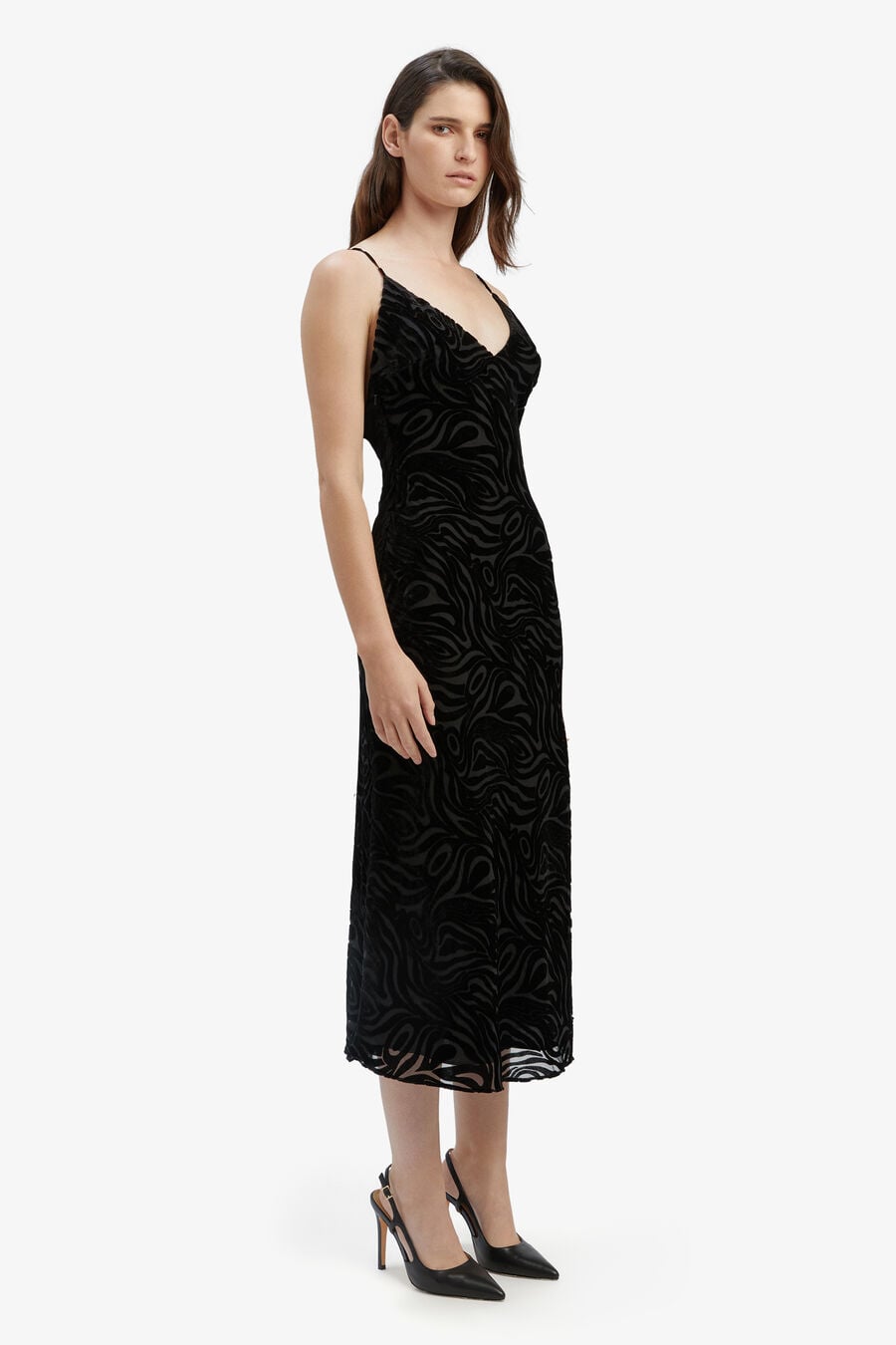 PARADISO BURNOUT MIDI DRESS