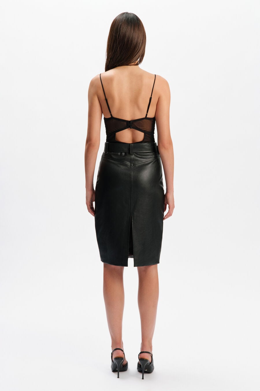 Lavelle Vegan Leather Skirt