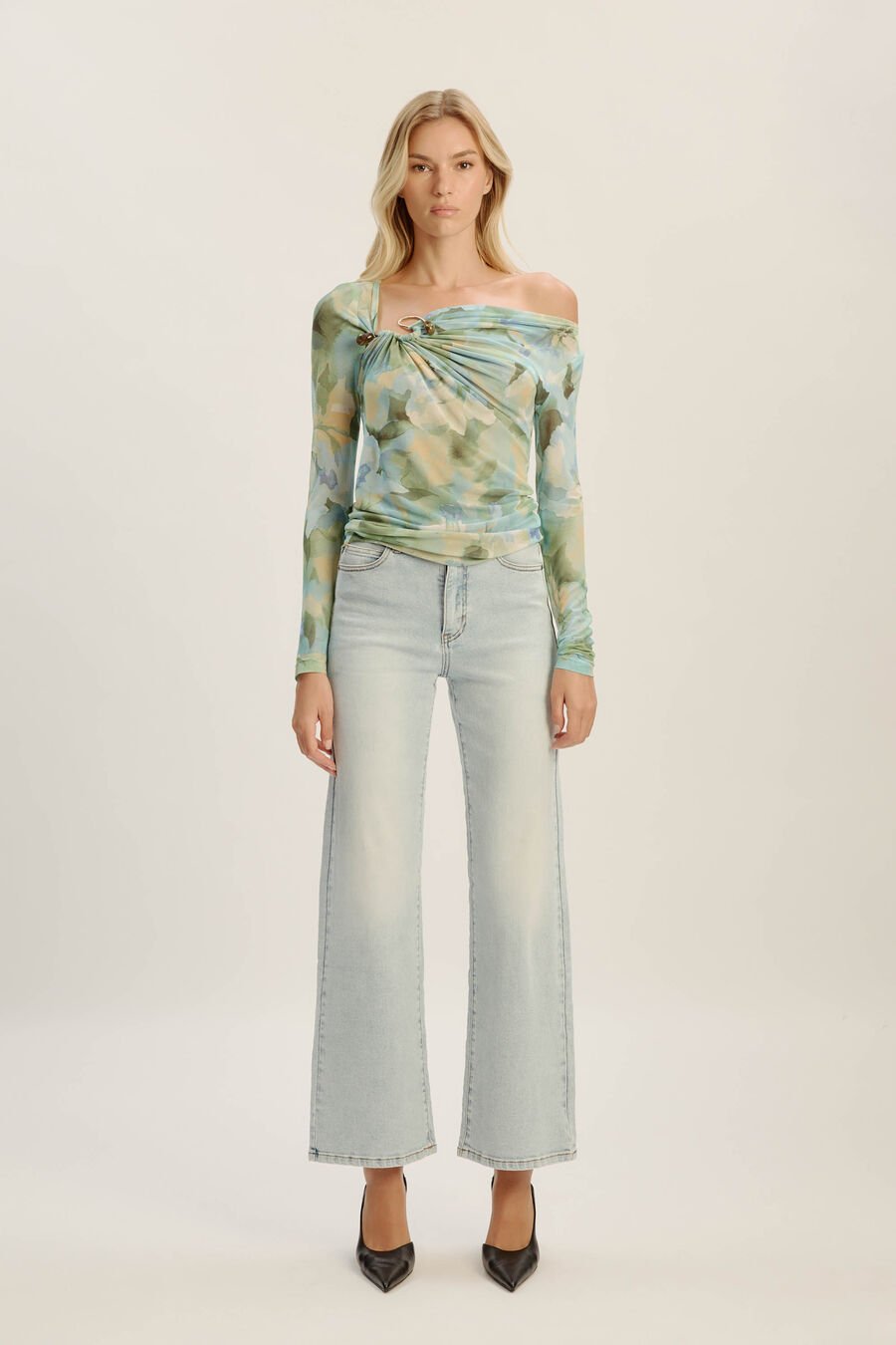 Marisol Asymmetric Mesh Top