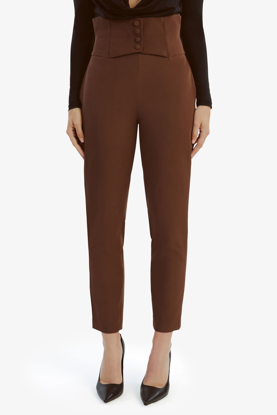 CORSET PANT in colour CHOCOLATE