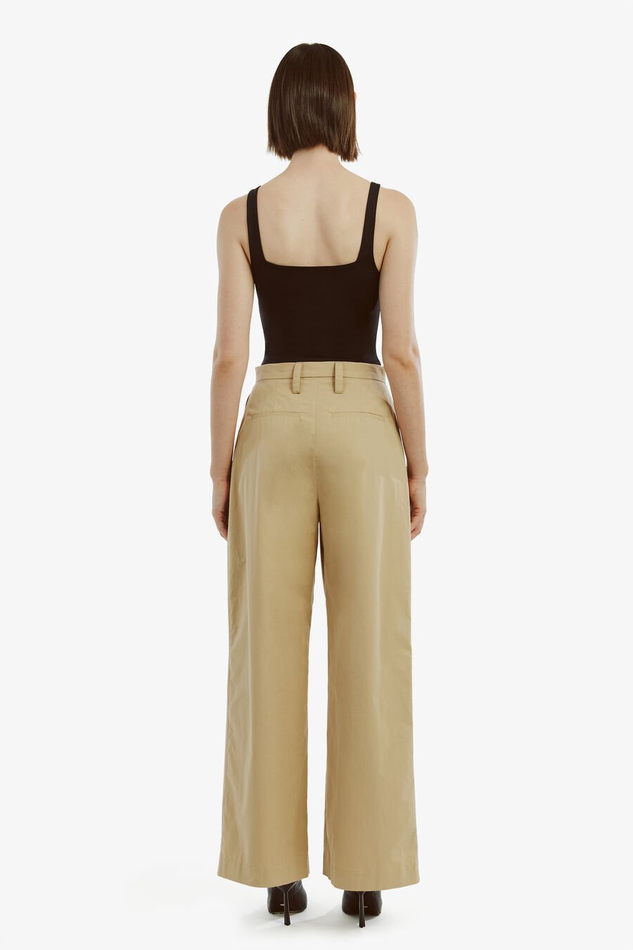 FAITH RELAXED PANT in colour BEIGE