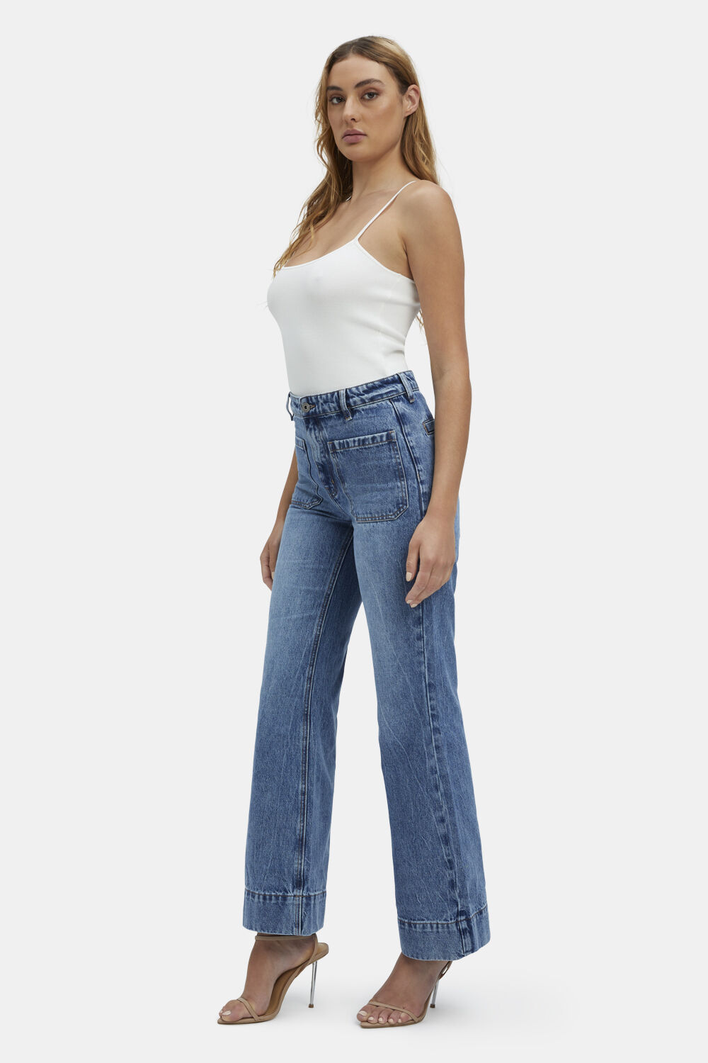 LINCOLN FLARE LEG JEAN in colour MIDNIGHT NAVY