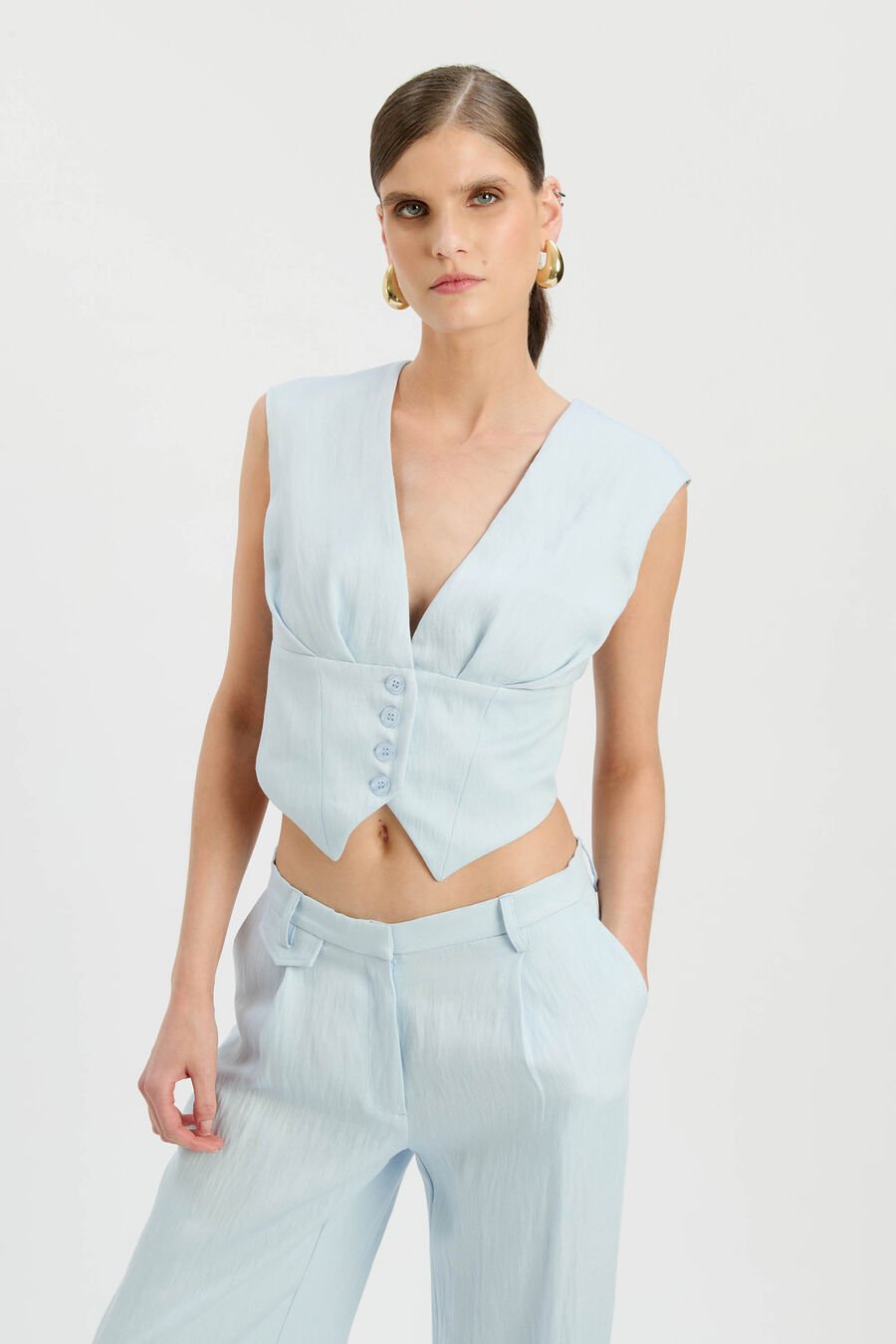 GEORDY HIPSTER PANT in colour Soft Blue