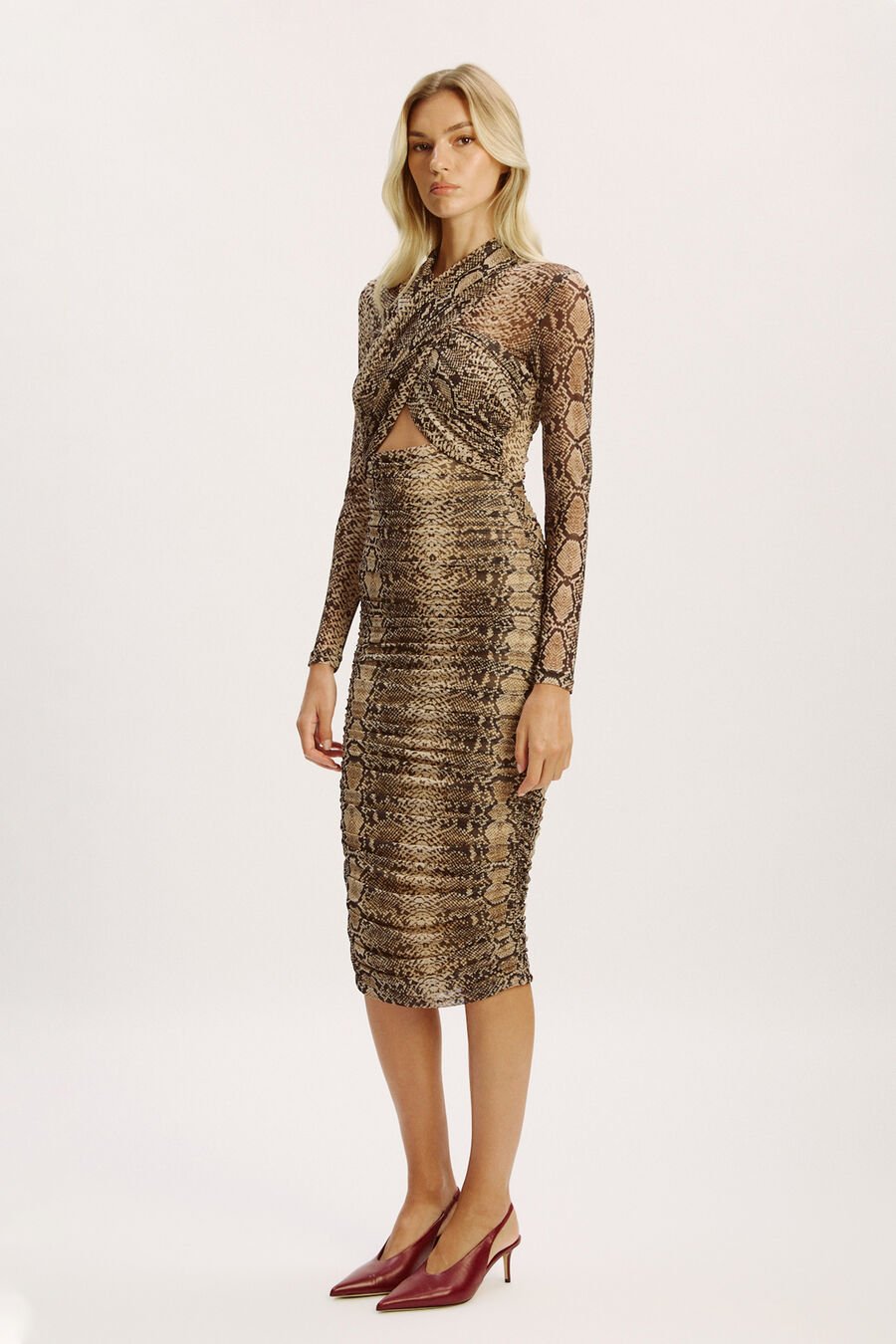 Aliyah Printed Midi Dress