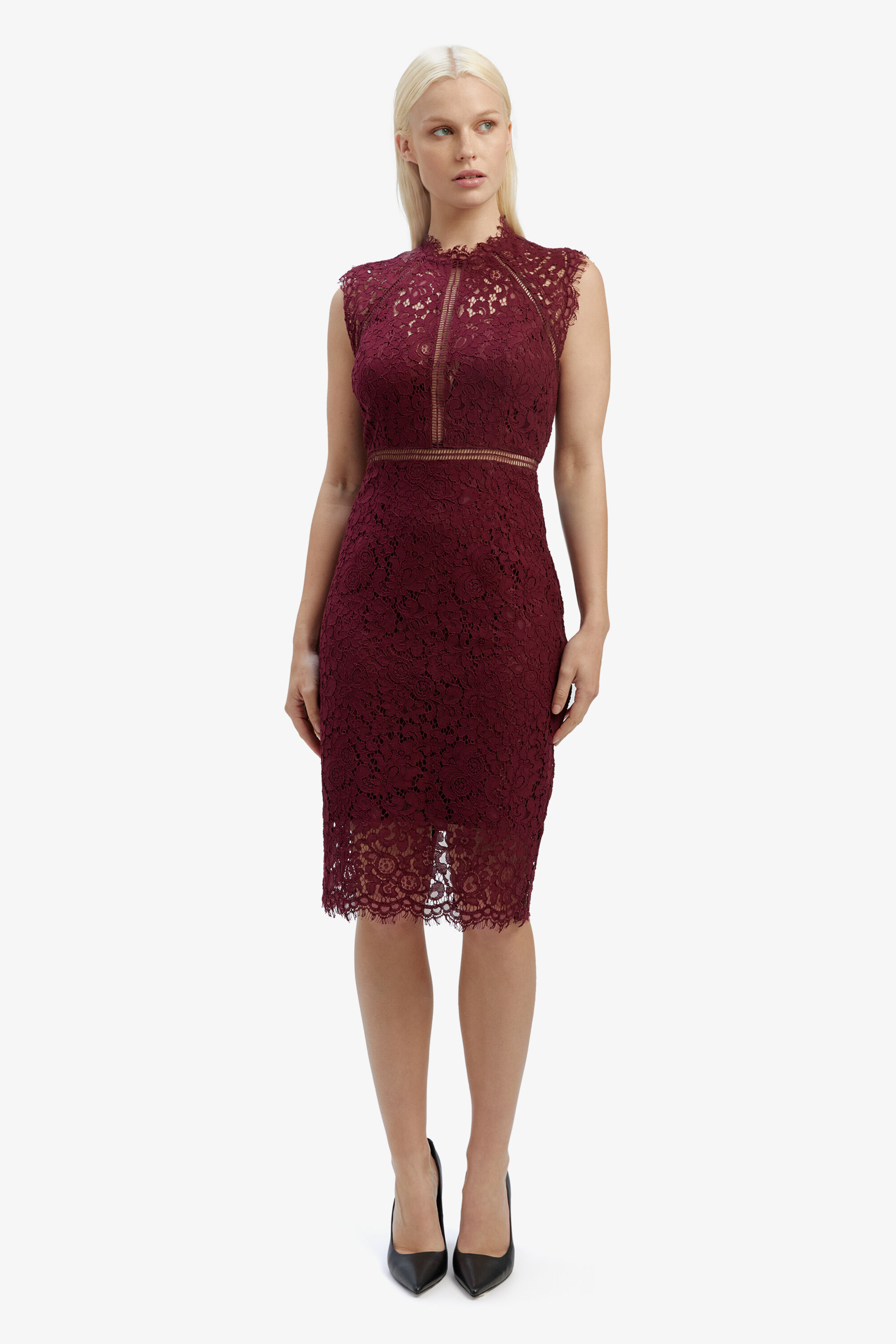 LACE PANEL DRESS