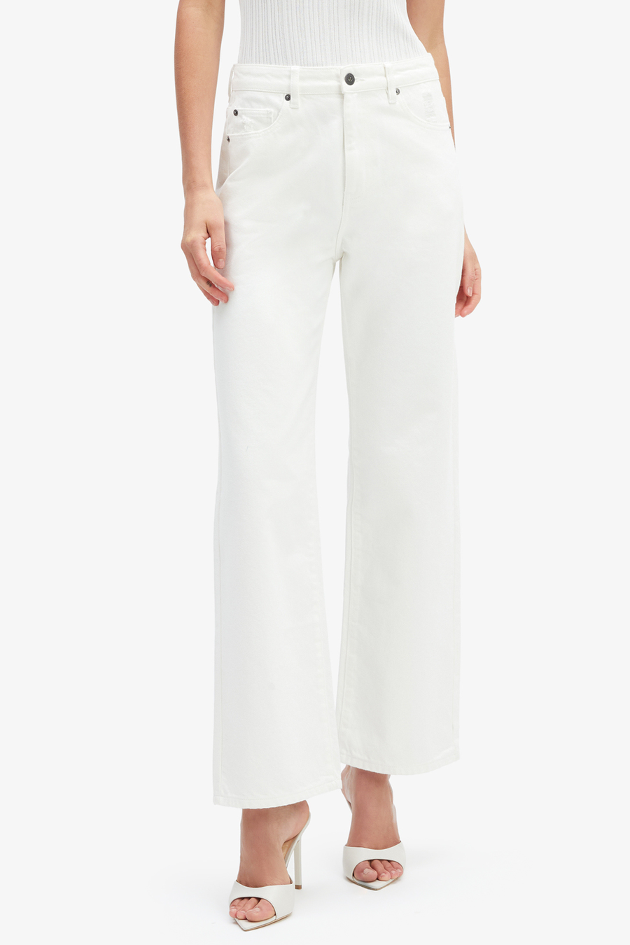 PIA STRAIGHT JEANS in colour IVORY