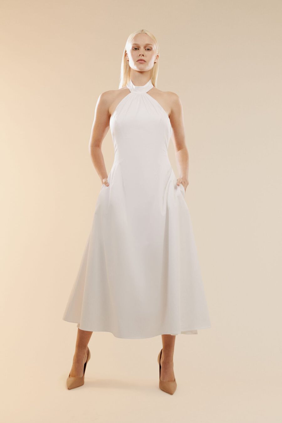 Genevieve Poplin Midi Dress