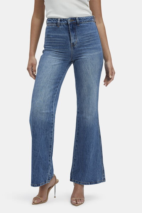 BIRKIN FLARE LEG JEAN in colour MIDNIGHT NAVY