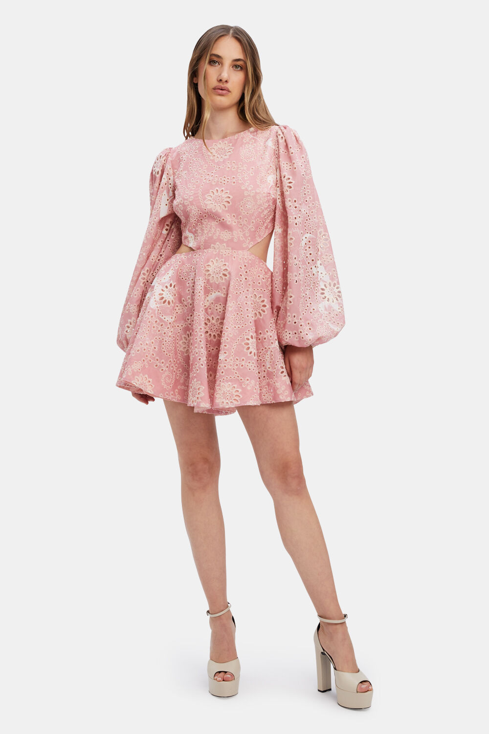 MILA BRODERIE MINI DRESS