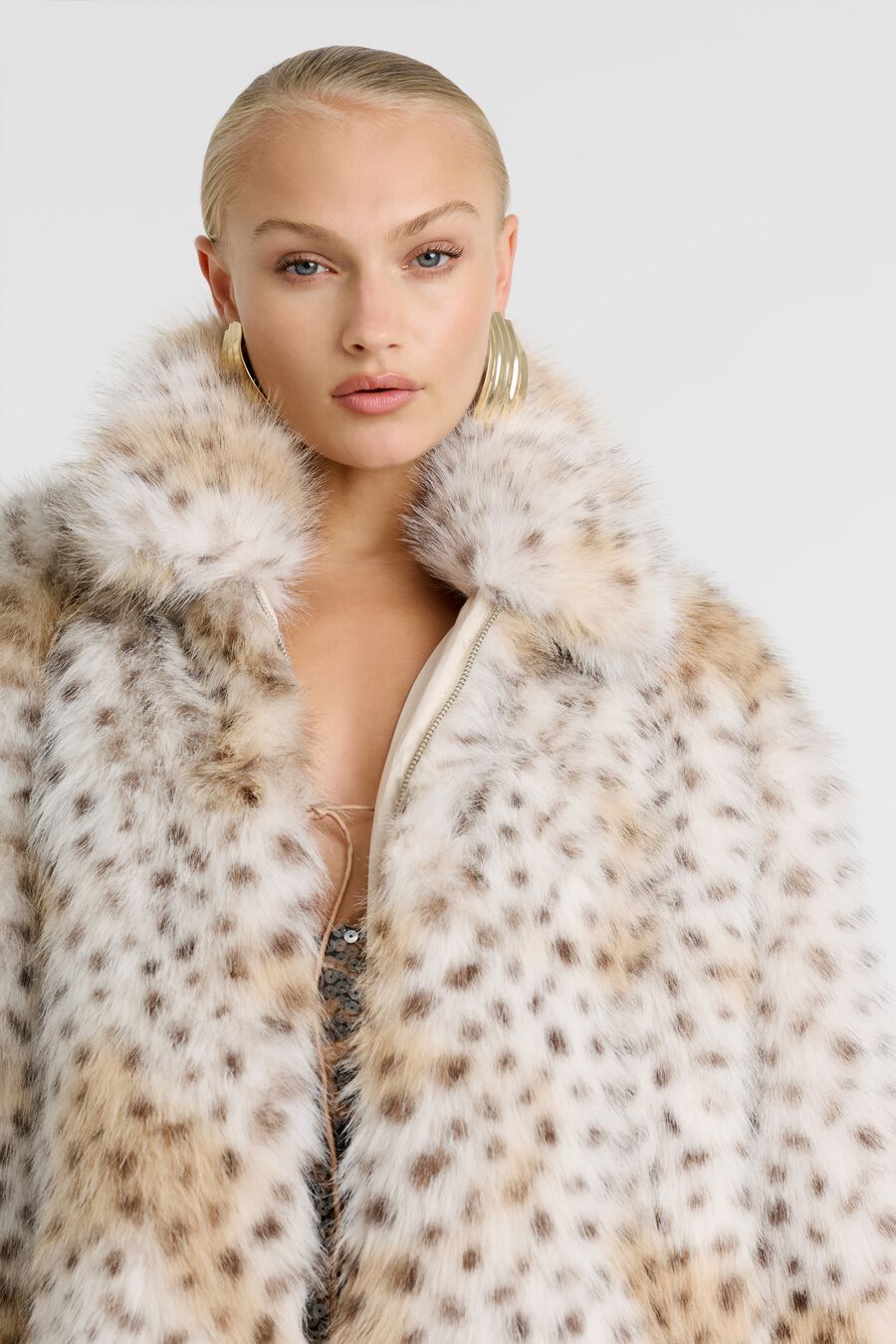 Sylvie Zip Faux Fur Jacket