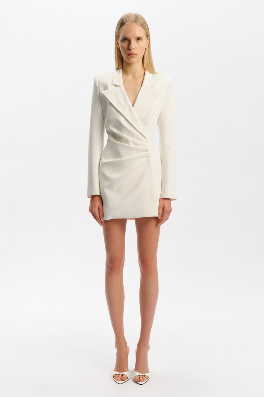 BIANCA BLAZER MINI DRESS in colour Orchid White