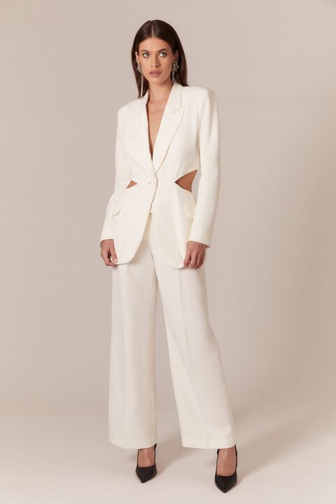 CASSIAN TAILORED PANT  in colour CLOUD DANCER