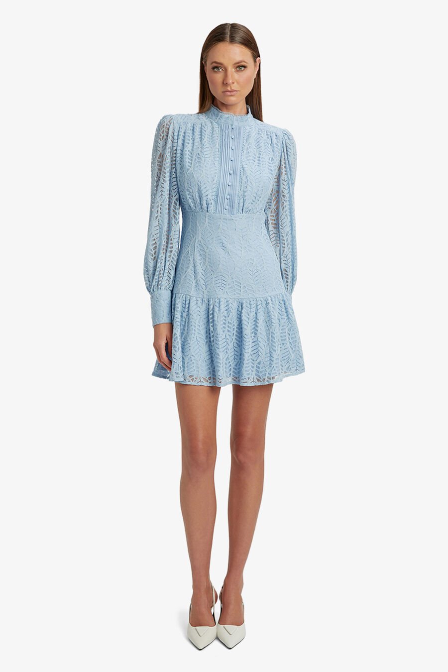 REMY LACE DRESS in colour LIGHT BLUE