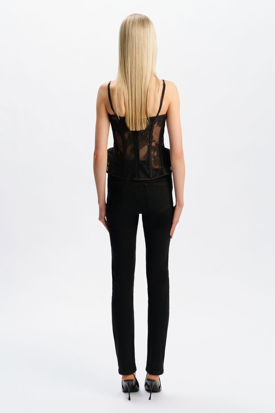 FRANCESCA LACE BUSTIER in colour Black