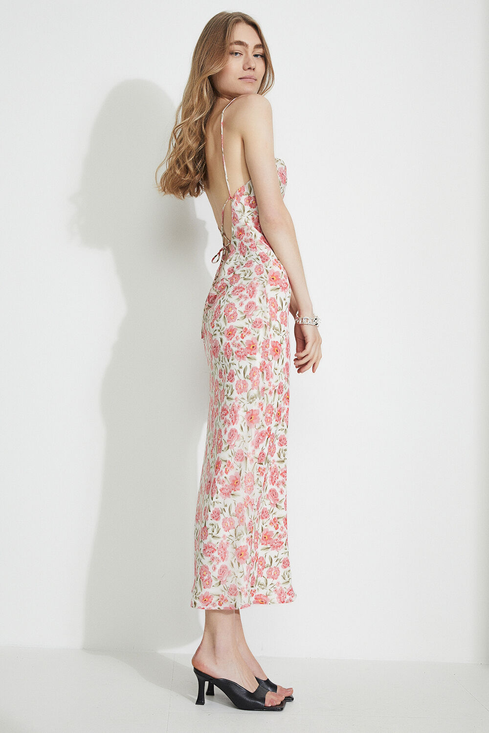 Alexa Slip Dress in Floral | Bardot