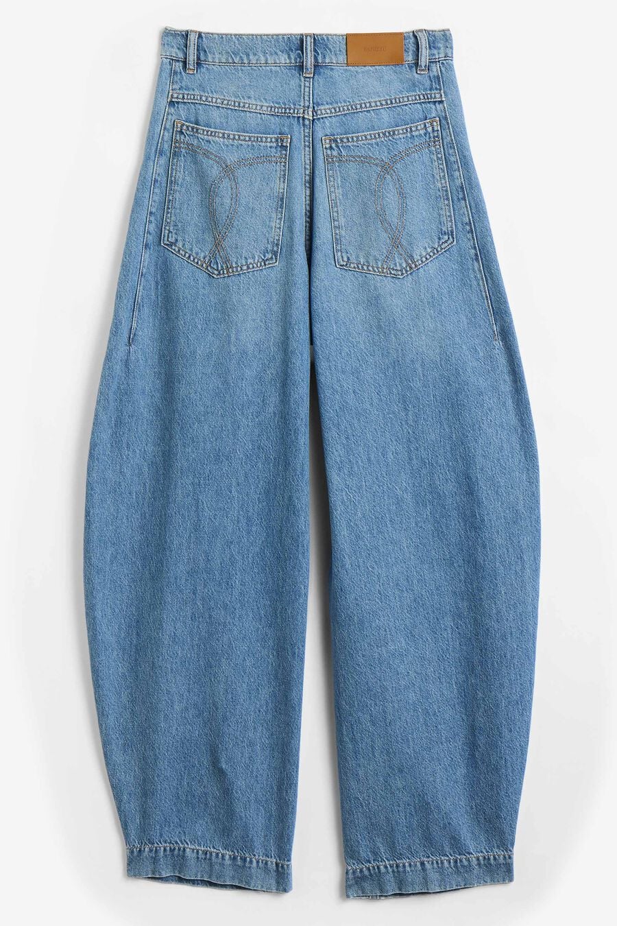 030 High Rise Barrel Leg Jean