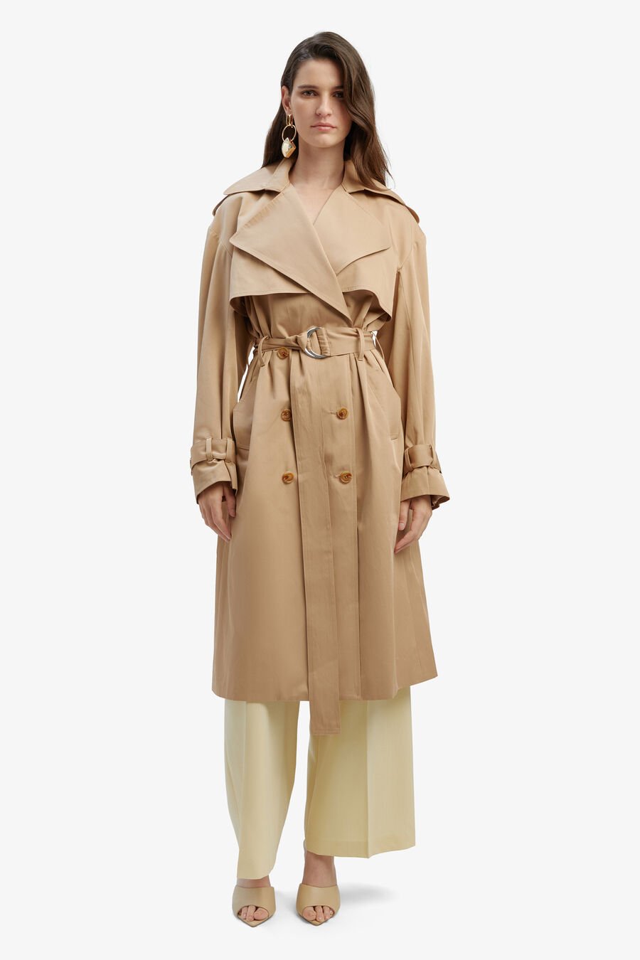 HALLE TRENCH COAT in colour TAN