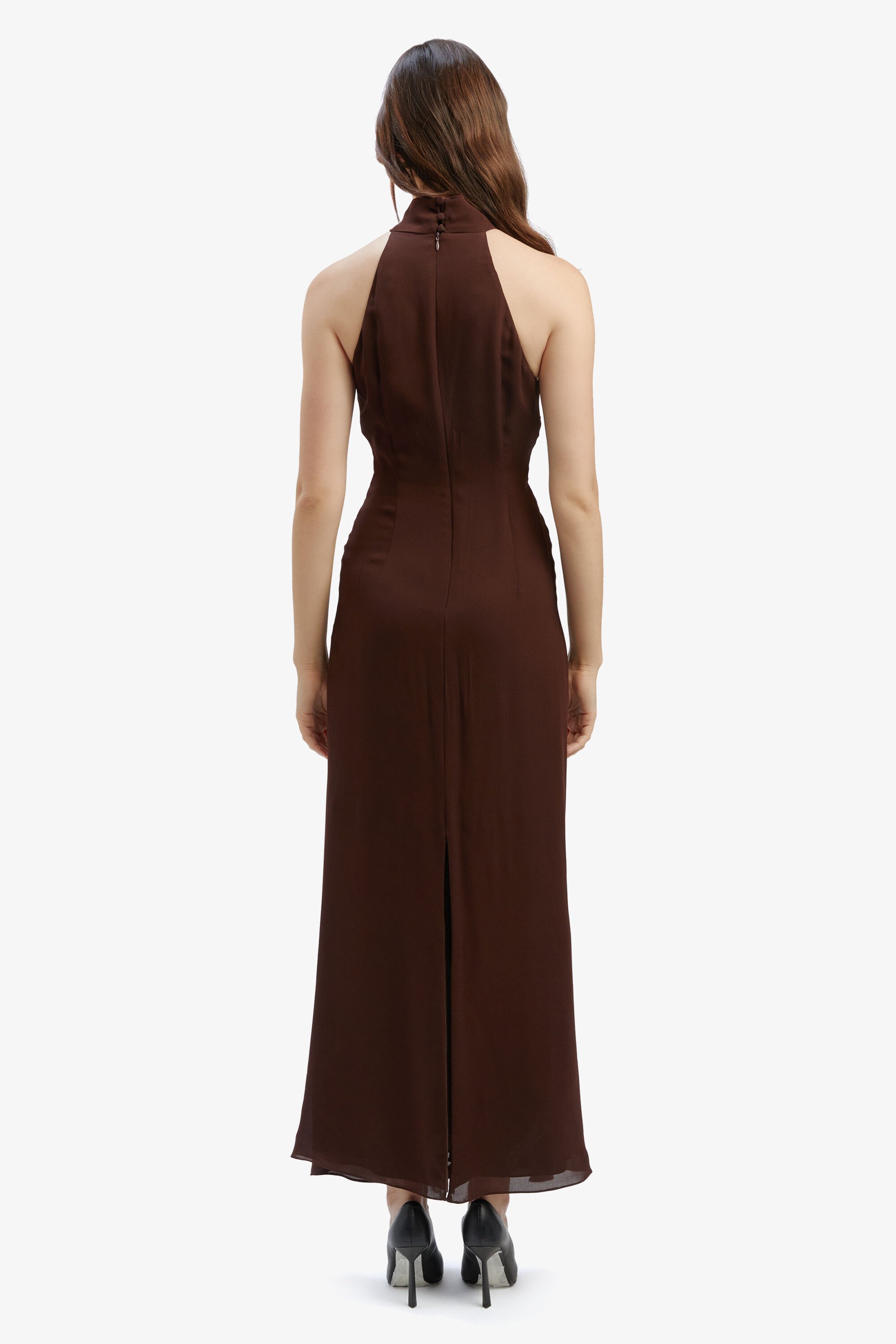 【BADBLOOD】Oval logo halterneck midi dress chocolate w-drs24-015d_grande.jpg?v=