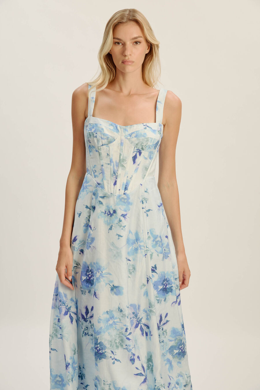 Lilah Corset Midi Dress