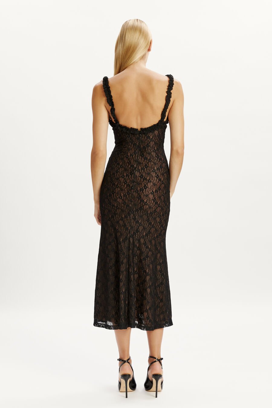 Alegra Stretch Lace Midi Dress