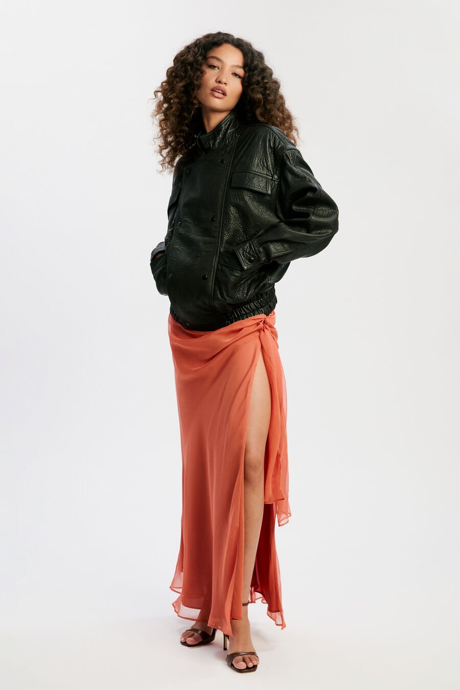 Oversized Leather Jacket