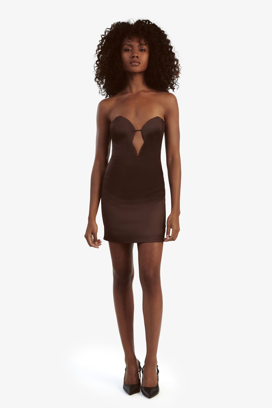 Eleni Satin Mini Dress