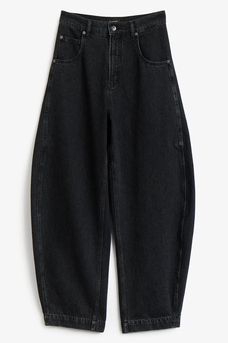 030 High Rise Barrel Leg Jean