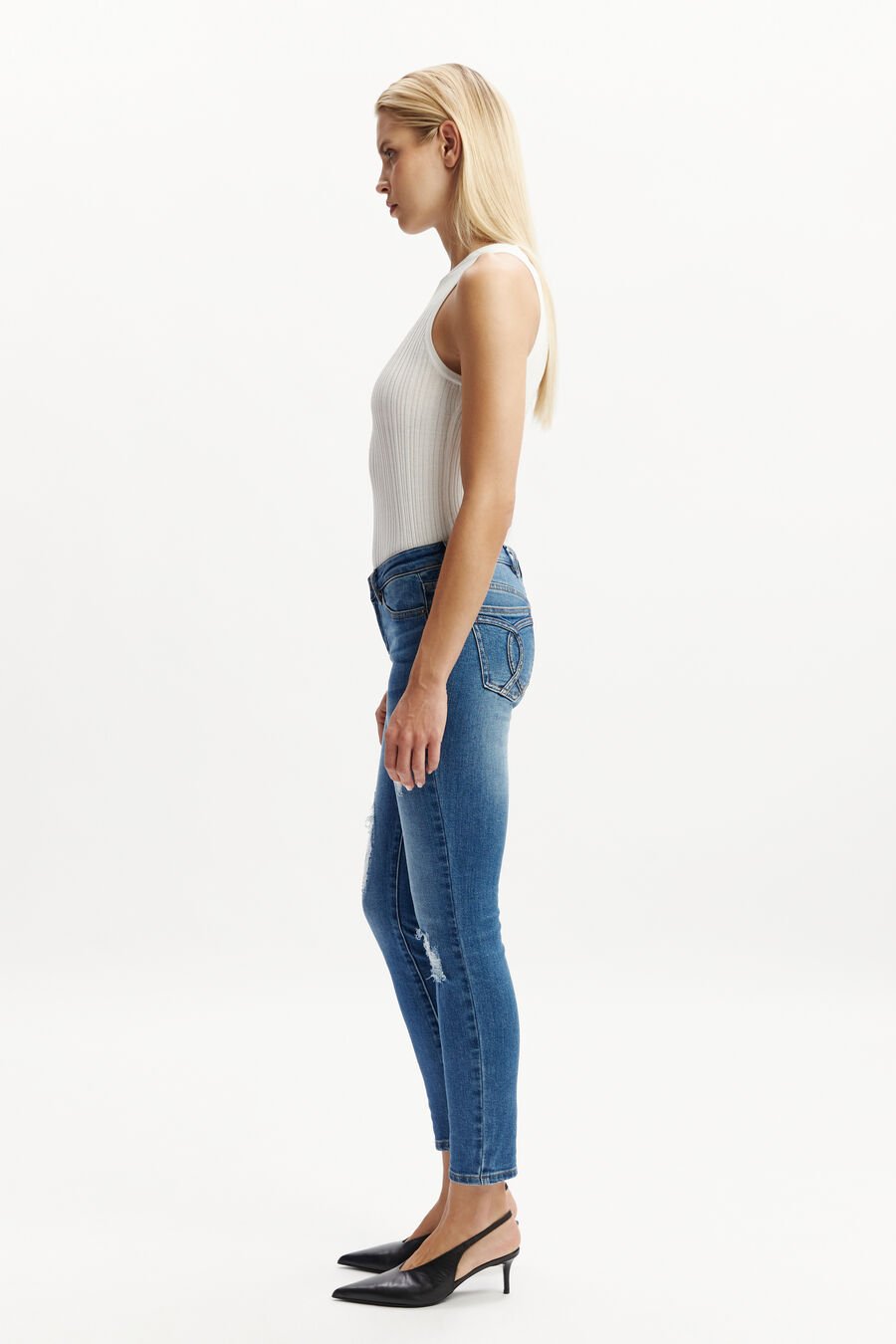 KATE HIPSTER JEANS II in colour DARKDENIM