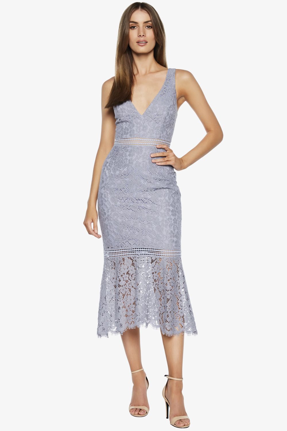 Bardot trumpet dress sales