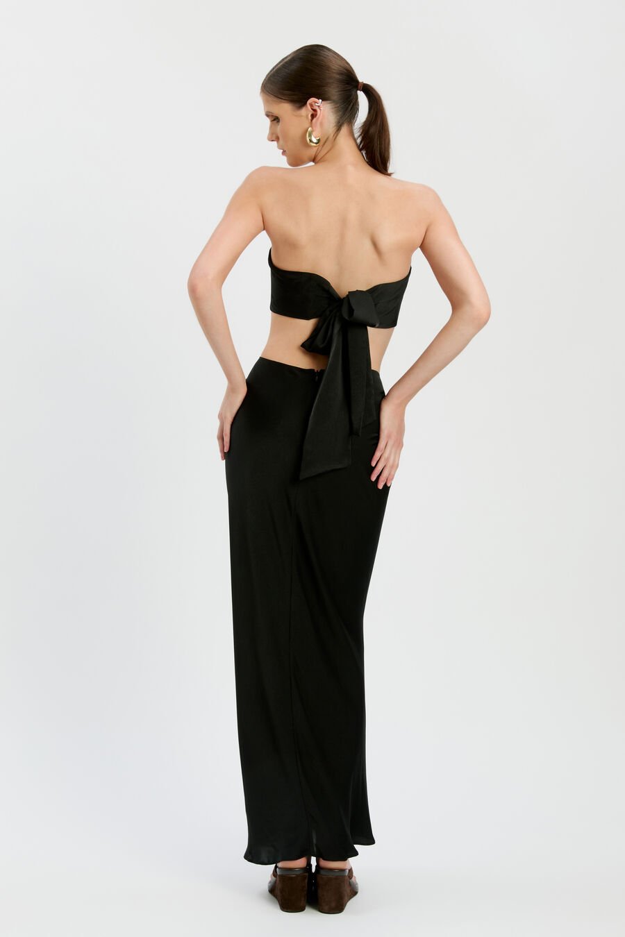 Dylan Satin Bandeau Top