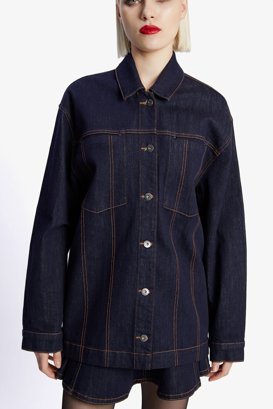 KEELY DENIM JACKET in colour DARK