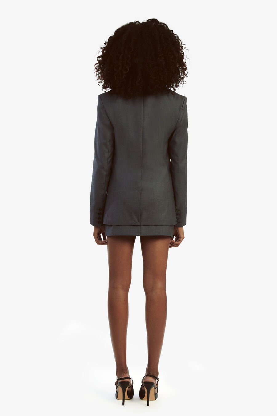 MAIKA FITTED BLAZER in colour DARK GREY