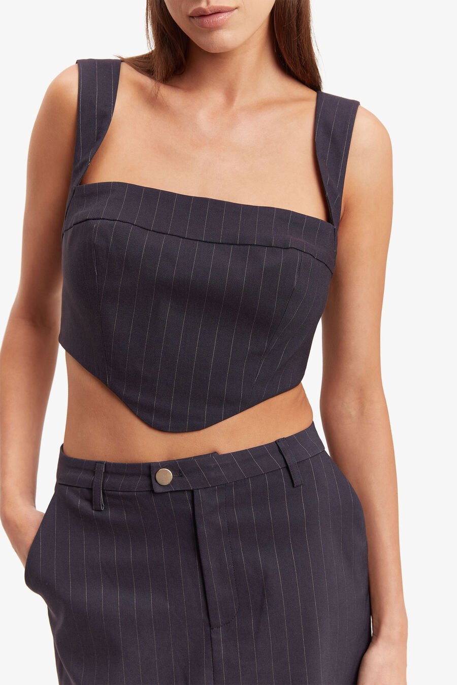 Sian Pin Stripe Bustier