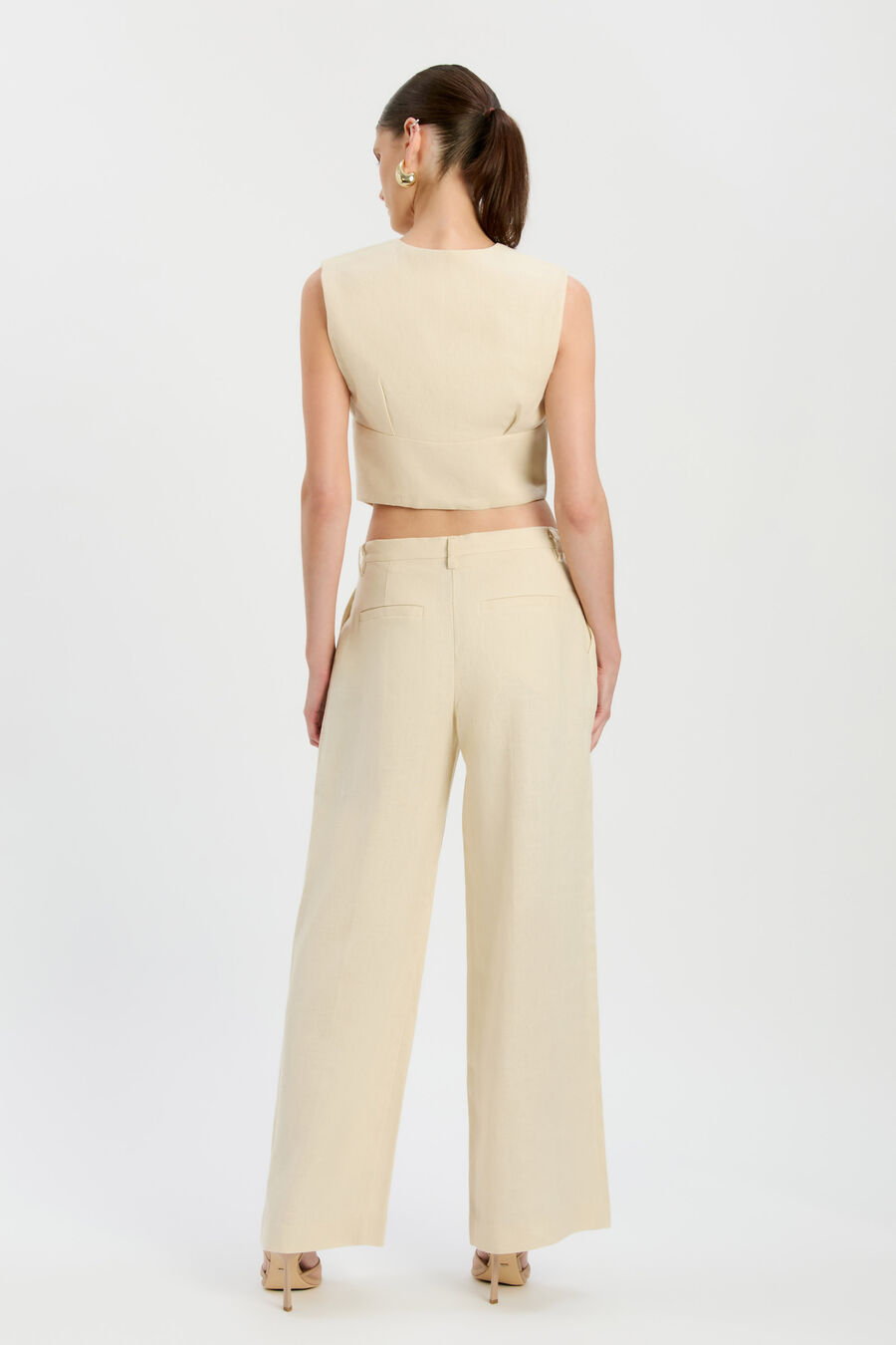 Geordy Linen Vest Top