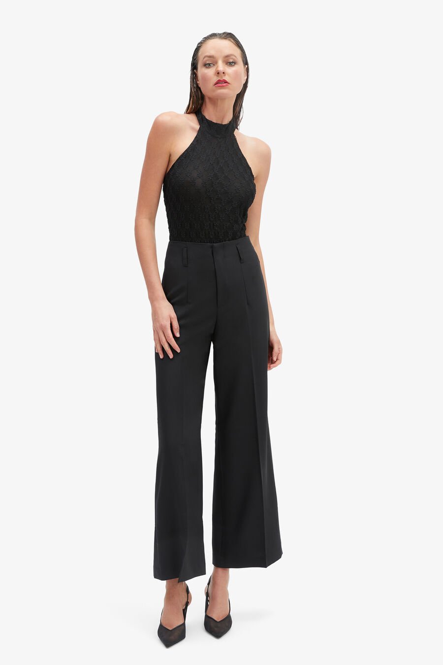 MARLA HIGH RISE PANT in colour BLACK
