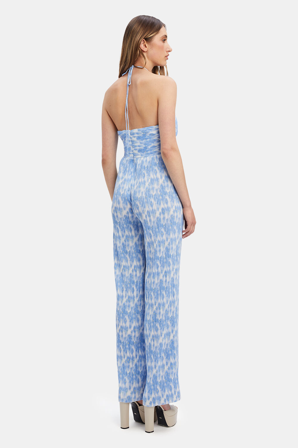 Baby blue floral jumpsuit discount
