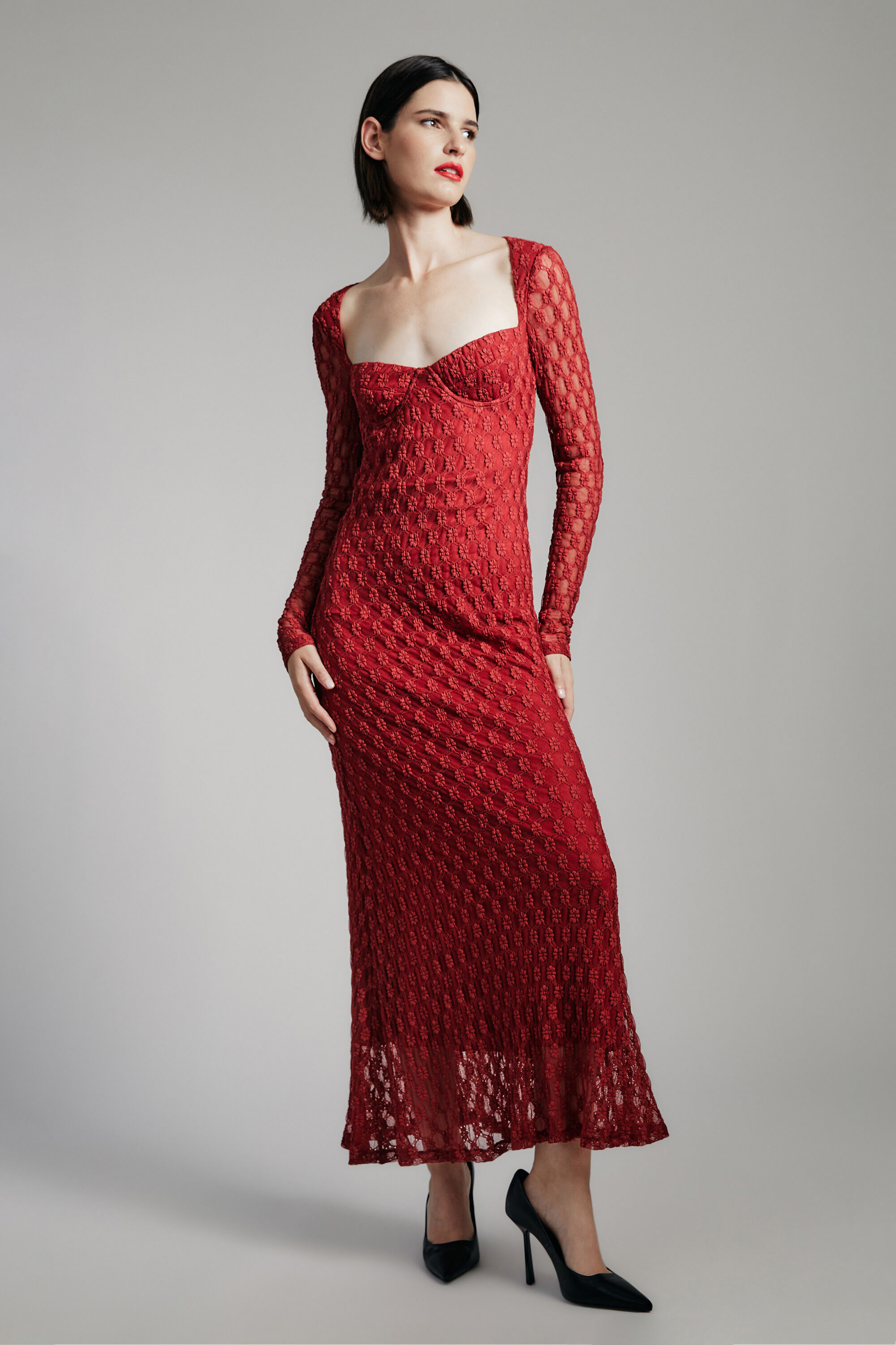 Bardot elle chiffon midi dress sales