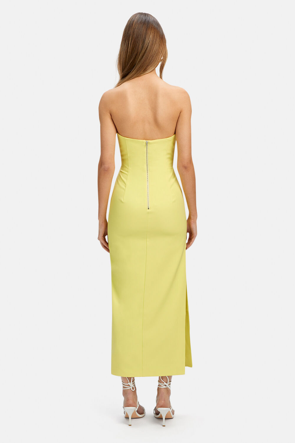 ELENI MIDI DRESS in colour BUTTERCUP