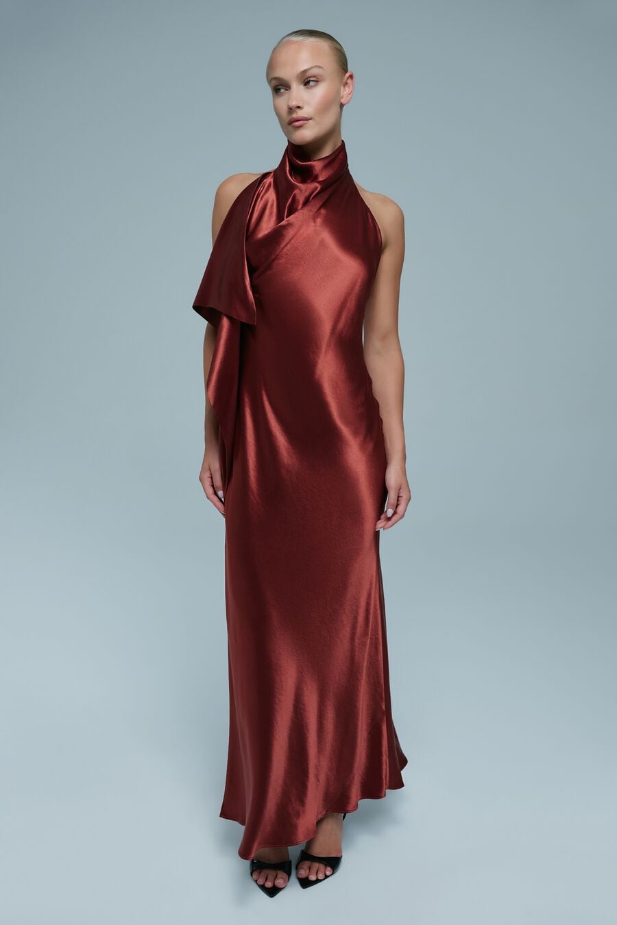 Sierra Drape Front Maxi Dress
