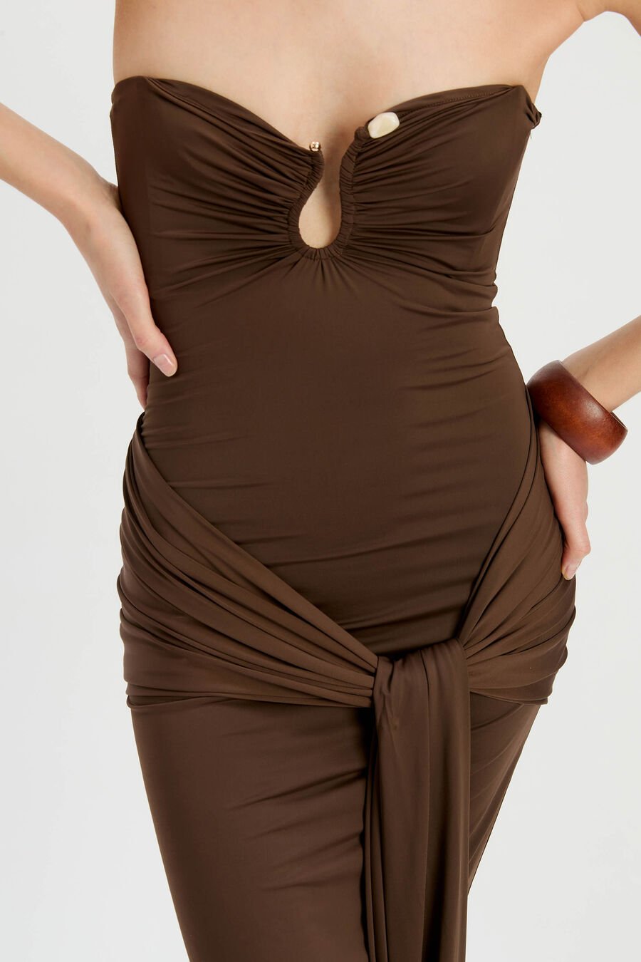 Laverne Strapless Midi Dress