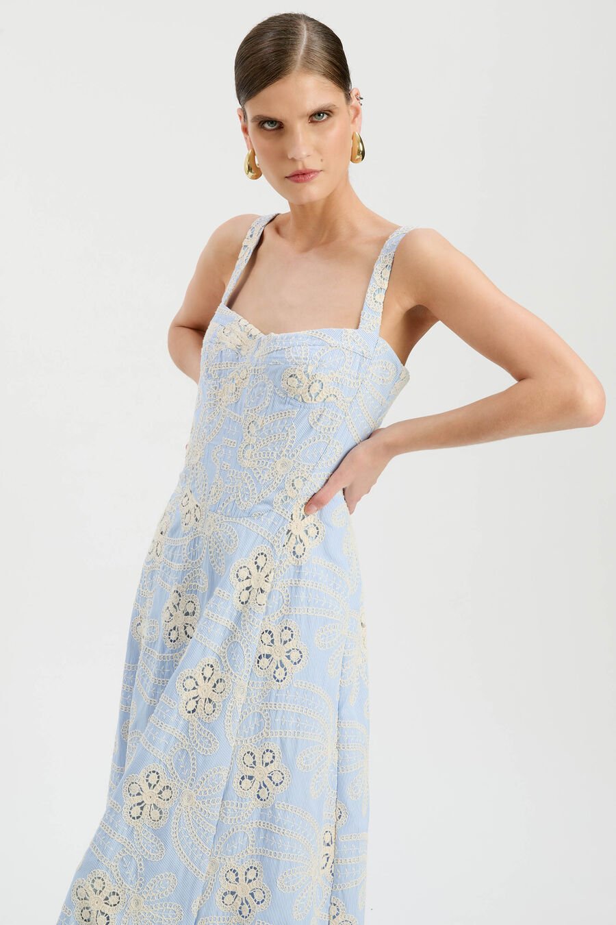 Lilah Corset Midi Dress