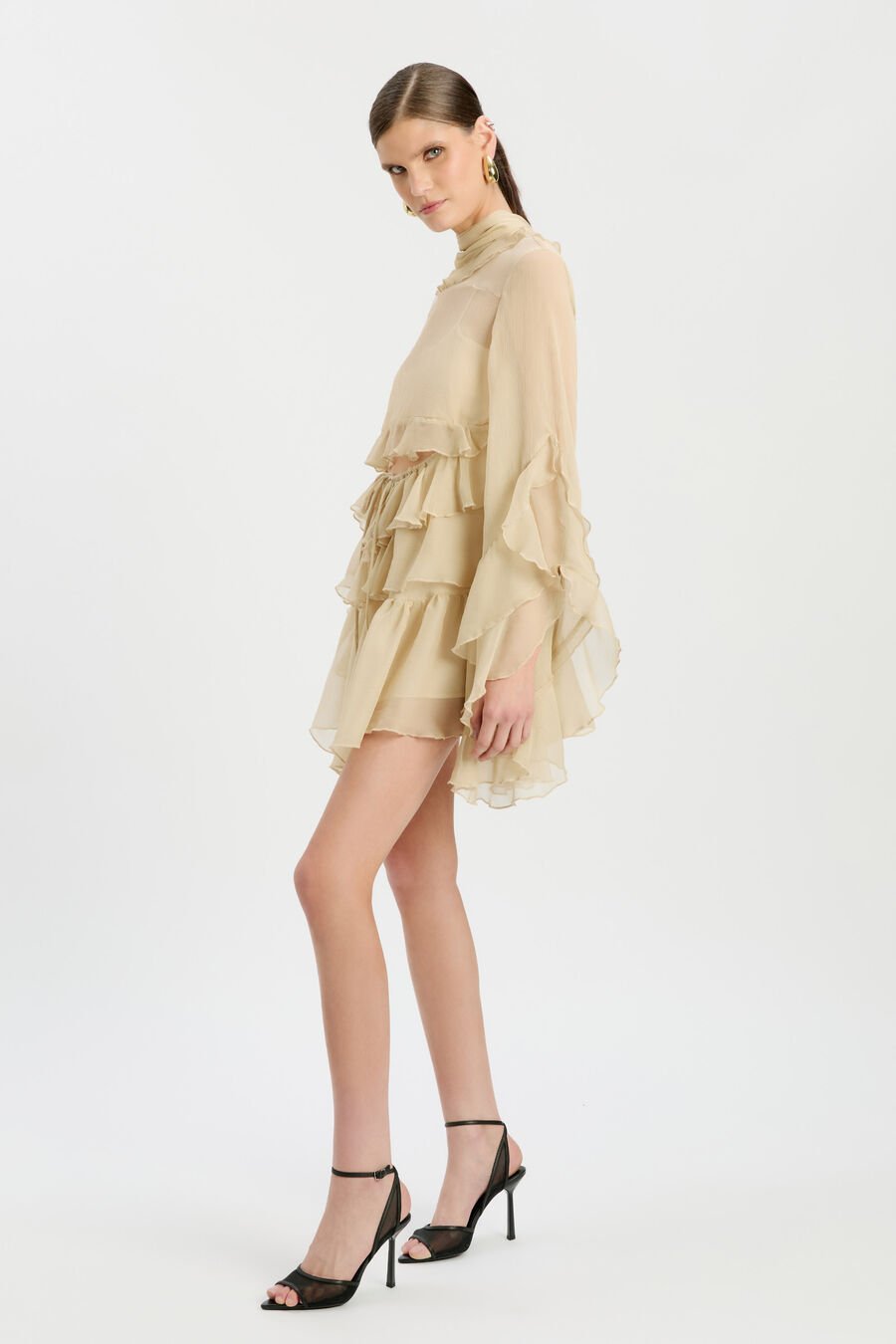 Anyssa Ruffle Mini Dress