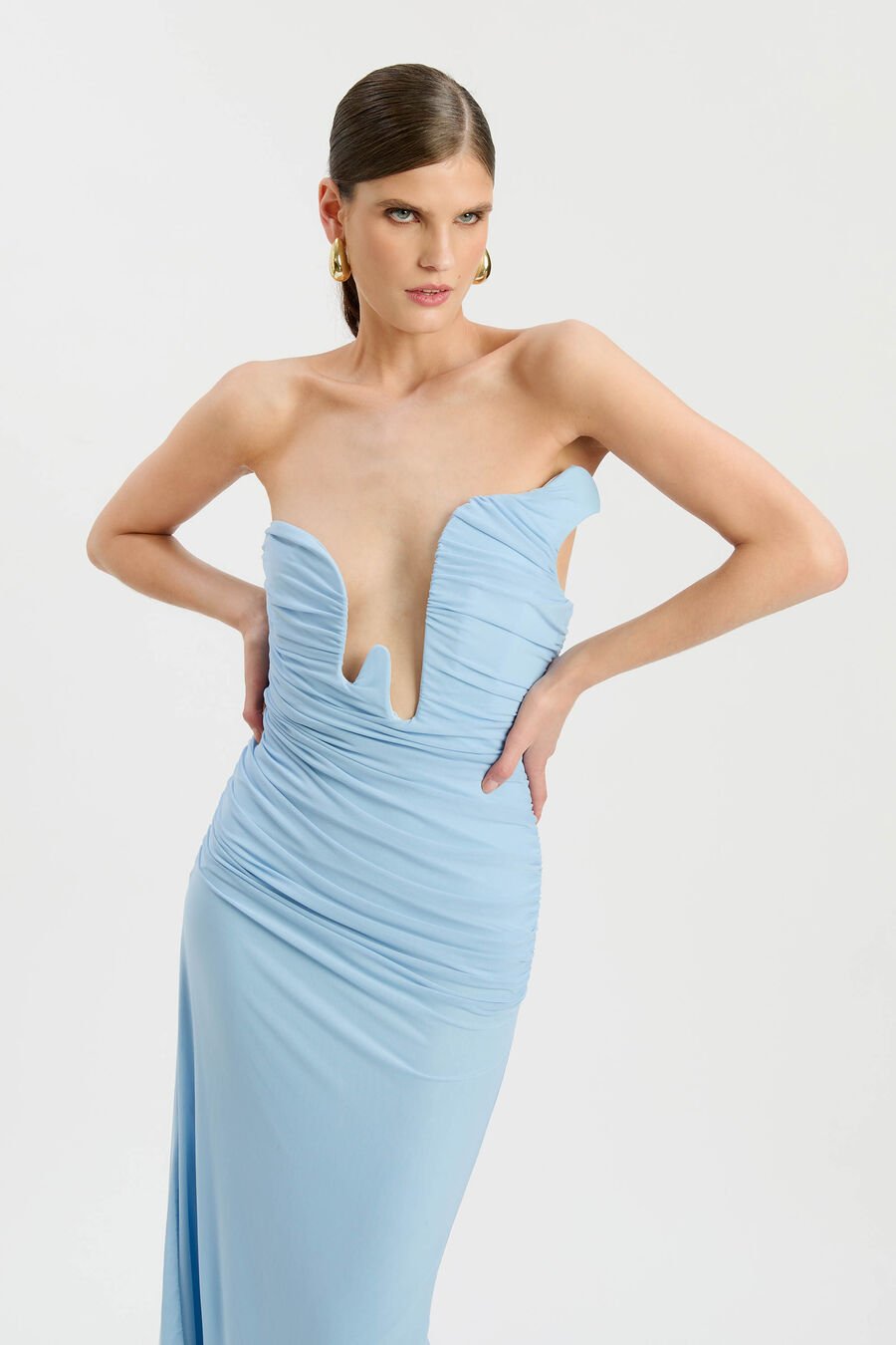 Julane Mesh Midi Dress