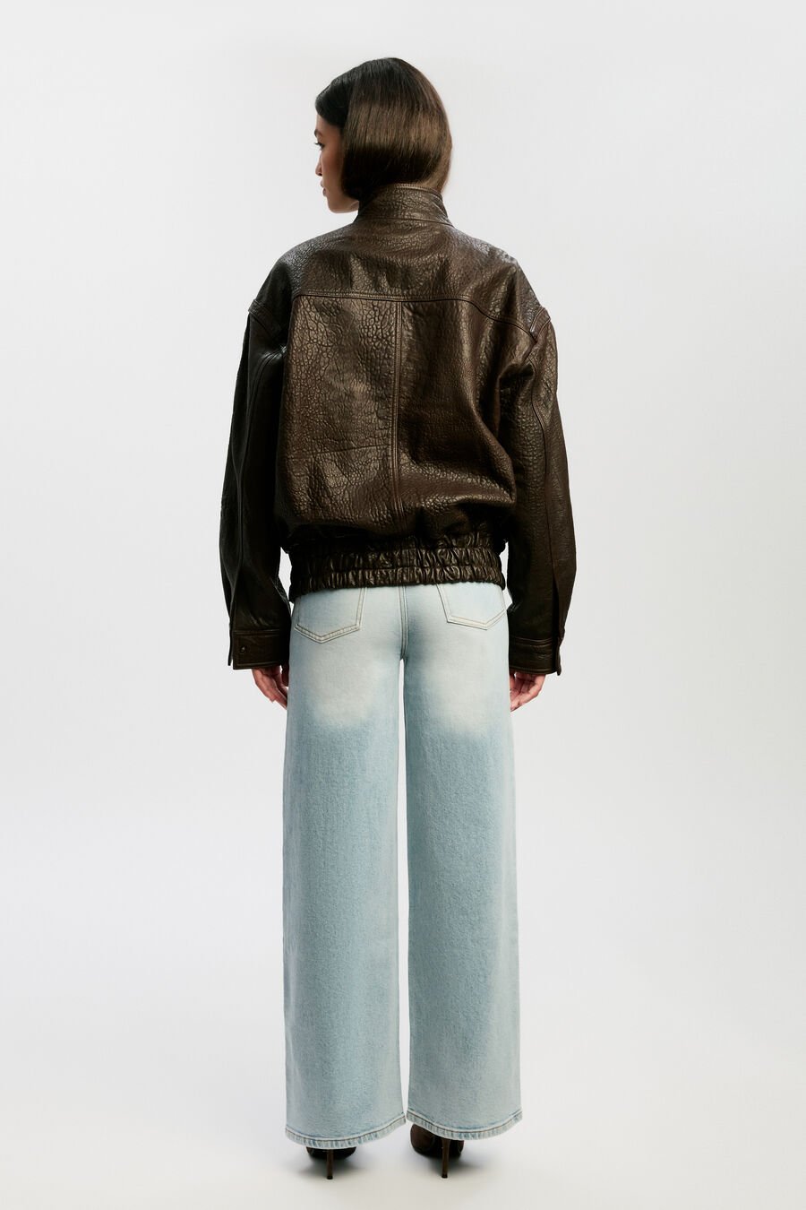 Oversized Leather Jacket