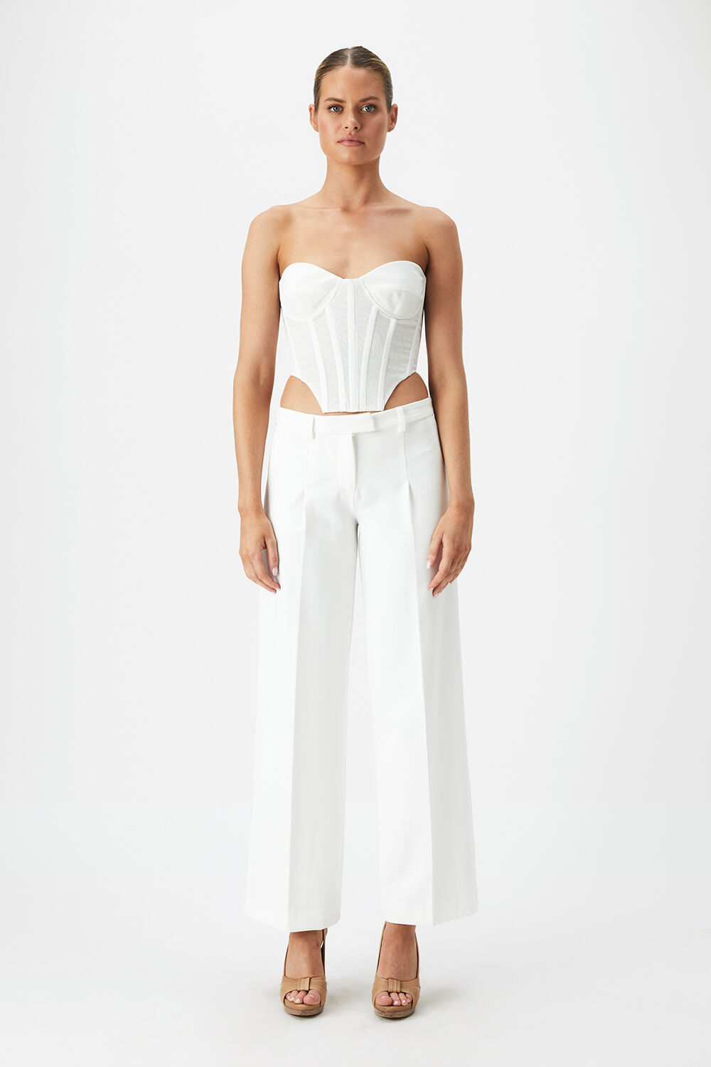 LITHIUM MESH BUSTIER in colour BRIGHT WHITE