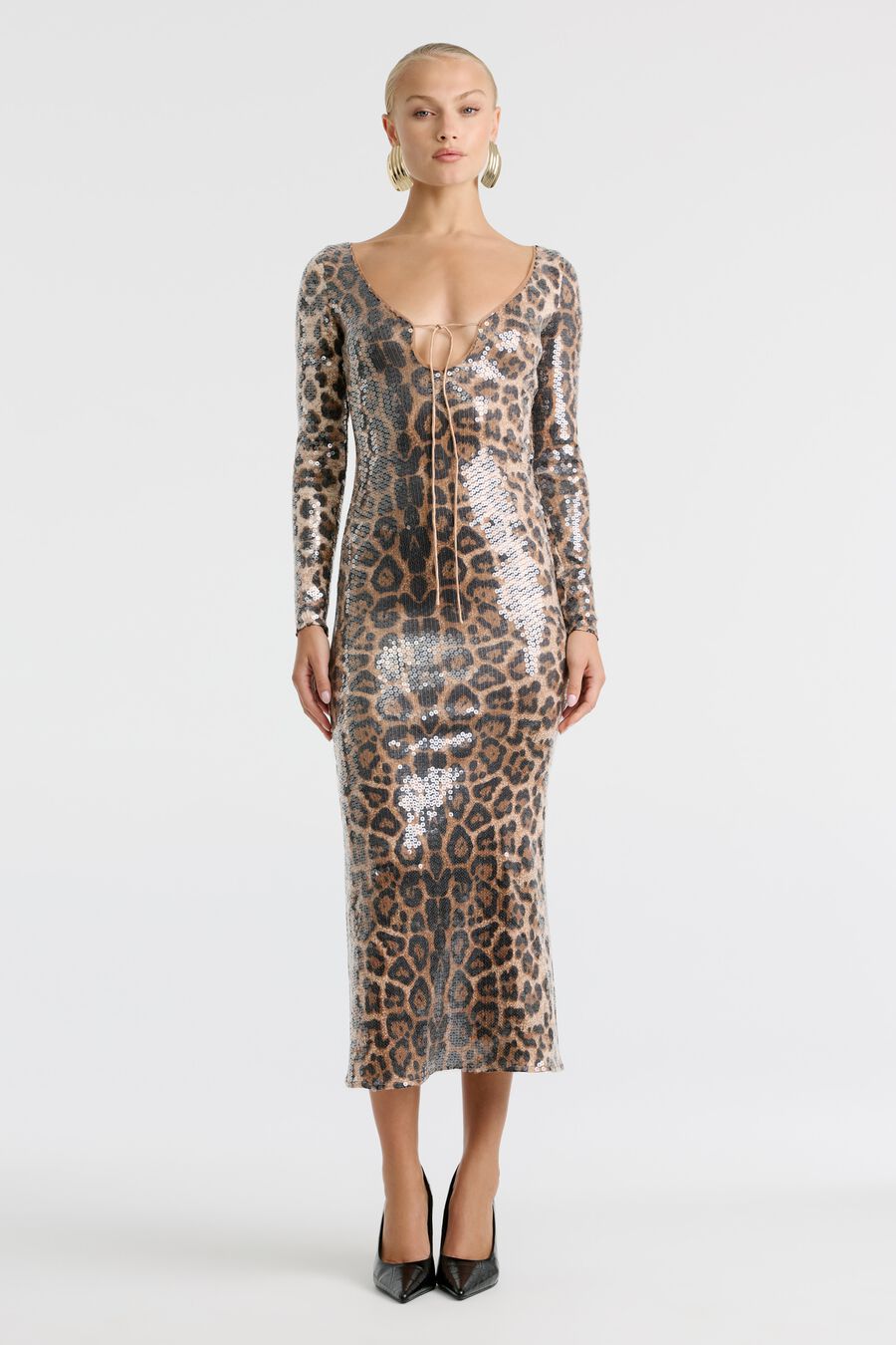 Verona Sequin Midi Dress