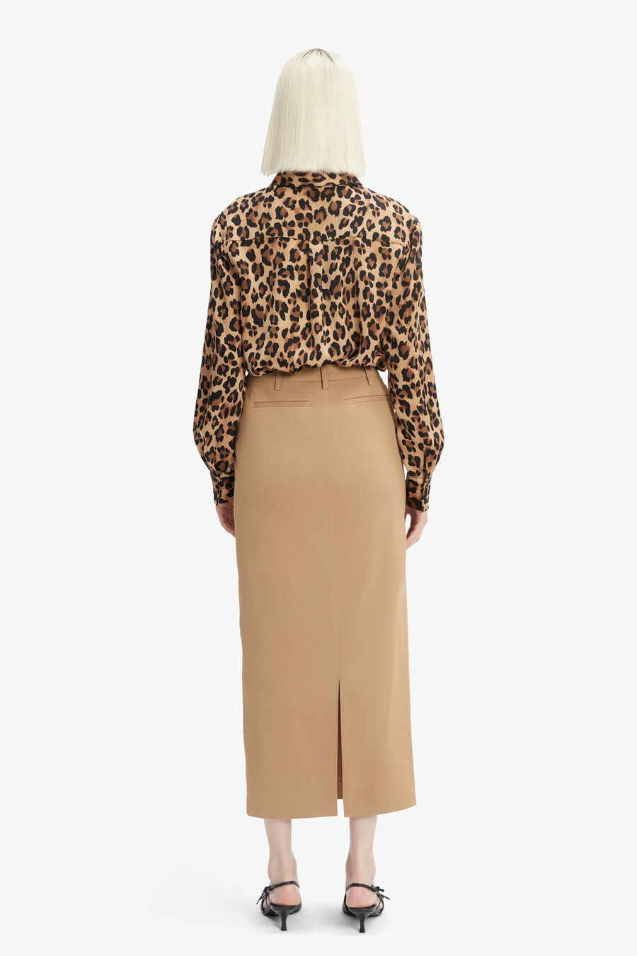 CLASSIC COLLAR PRINTED SHIRT in colour LEOPARD