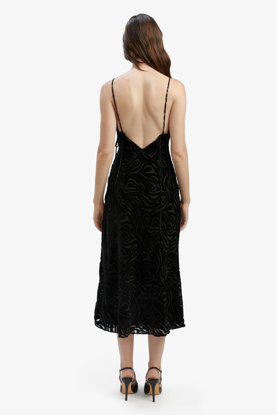 PARADISO BURNOUT MIDI DRESS